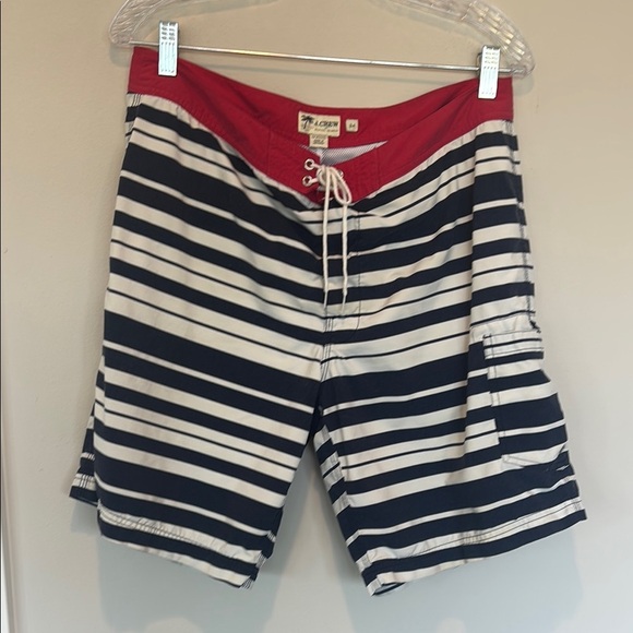 J. Crew Red and Blue Hybrid Shorts Nautical-Inspired 34 - Picture 1 of 6